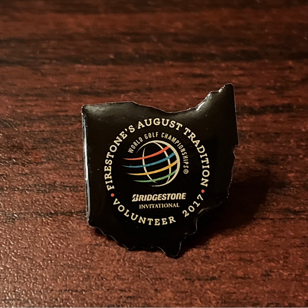 2017 Bridgestone Invitational Golf Tournament‎ Volunteer Lapel Hat Pin